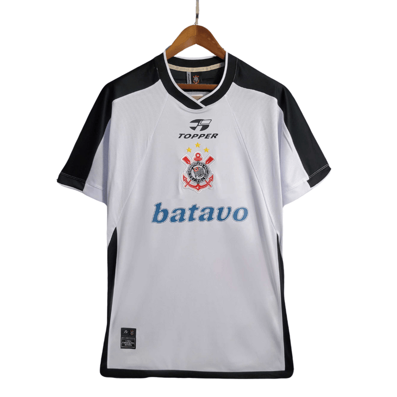Camisa Retrô Timão I 00/01 - Branca Torcedor Masculina