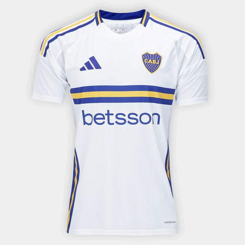 Camisa Boca Juniors Away 2025 s/n° Torcedor Adidas Masculina - Branco+Azul