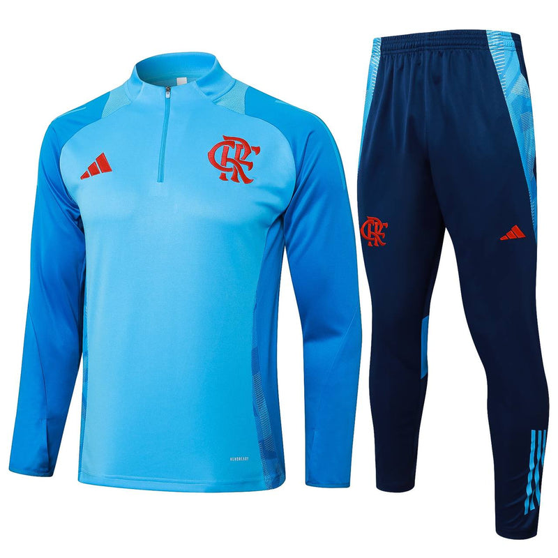 Conjunto Inverno do Flamengo Adidas - Azul Claro